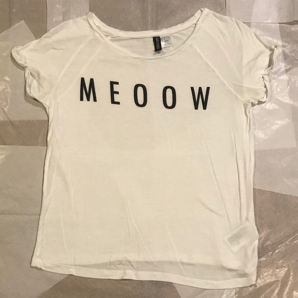 H&M “Meoow” Graphic Tee